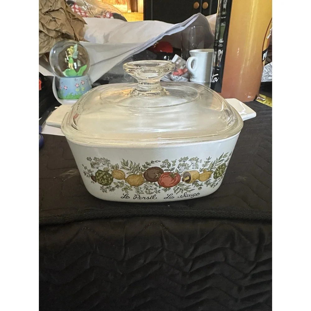 VTG Corning Ware Spice Of Life Casserole w/lid A-1 1/2-B 1.5 Qt READ